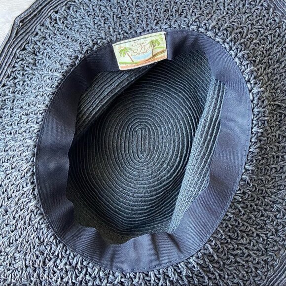 Sun  N’ Sand Beaded Paper Braid Hat - Picture 9 of 15